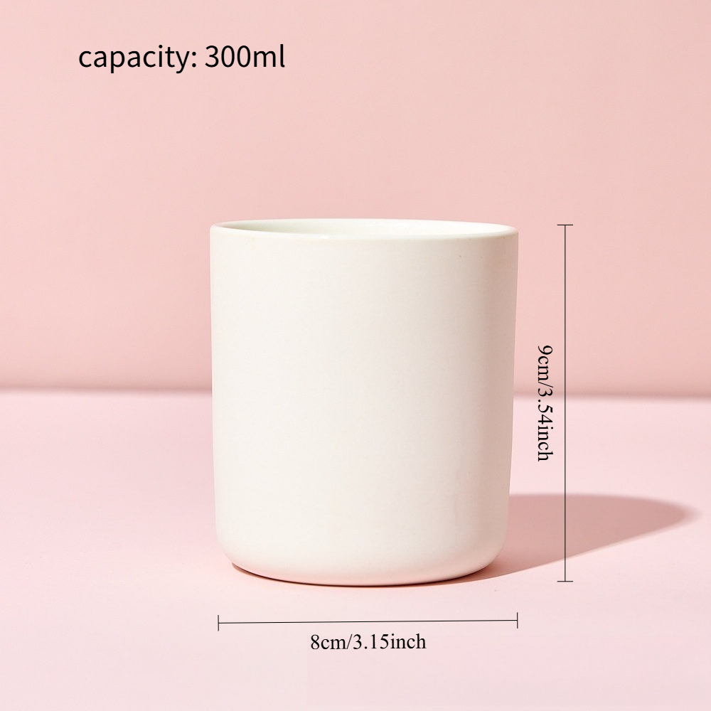 Empty Matt White Glass Candle  - огляд і ціна Candle Making Jars With Lids