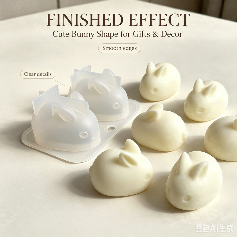 3D Mini Rabbit Silicone Mold F - огляд і ціна Candle Making Tutorial