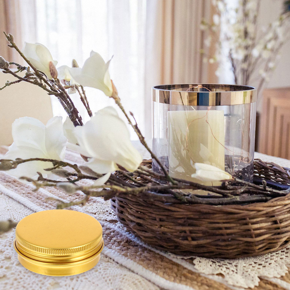 12Pcs Aluminum Tin Jars with S - огляд і ціна Tin Container Lid