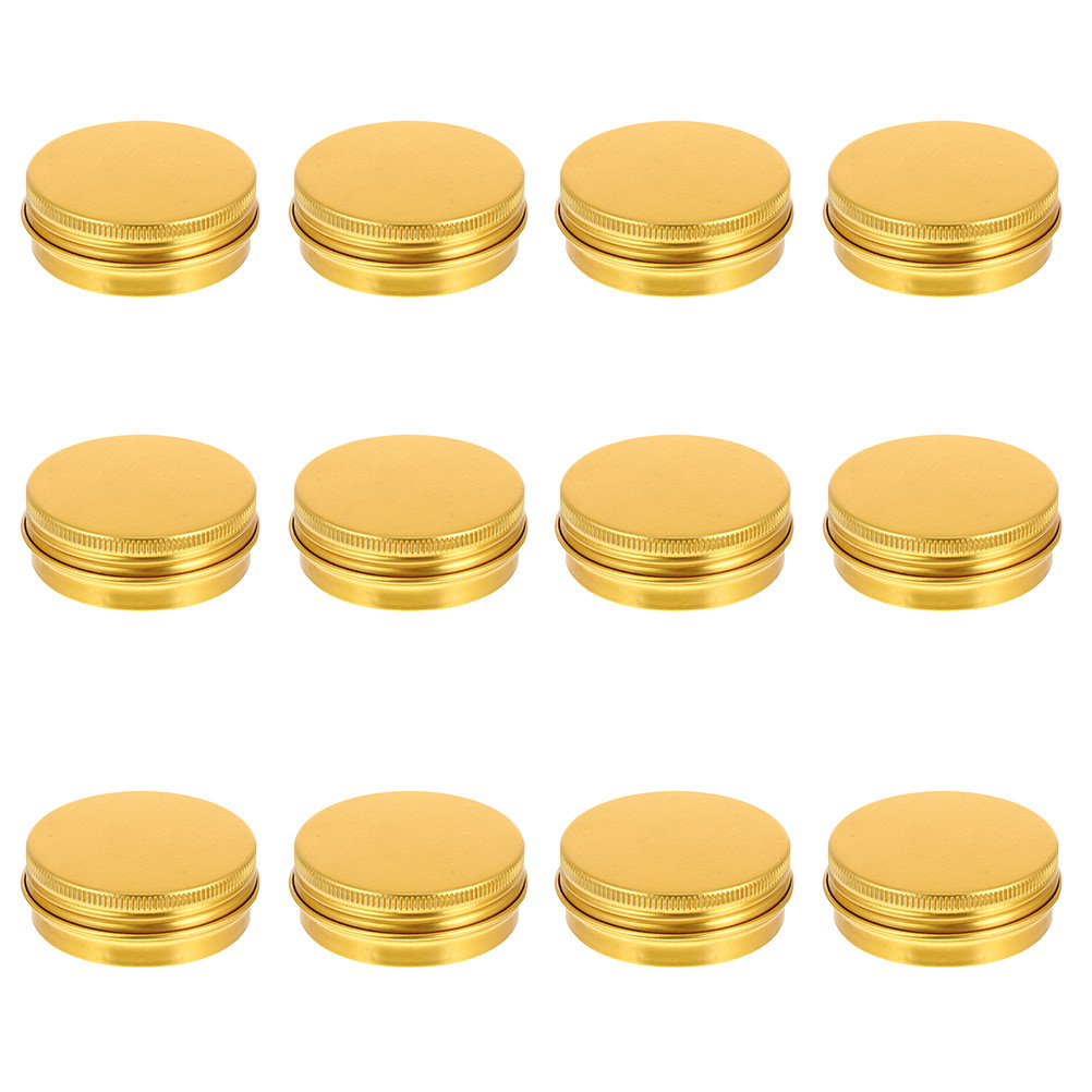 12Pcs Aluminum Tin Jars with S - огляд і ціна Tin Container Lid