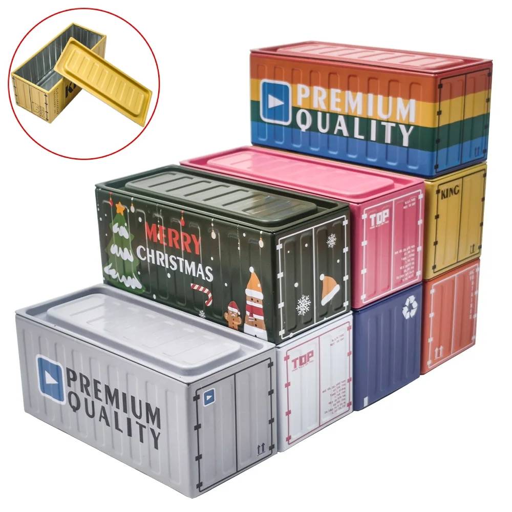 Container Shape Tin Box, Metal - огляд і ціна Tin Container Lid
