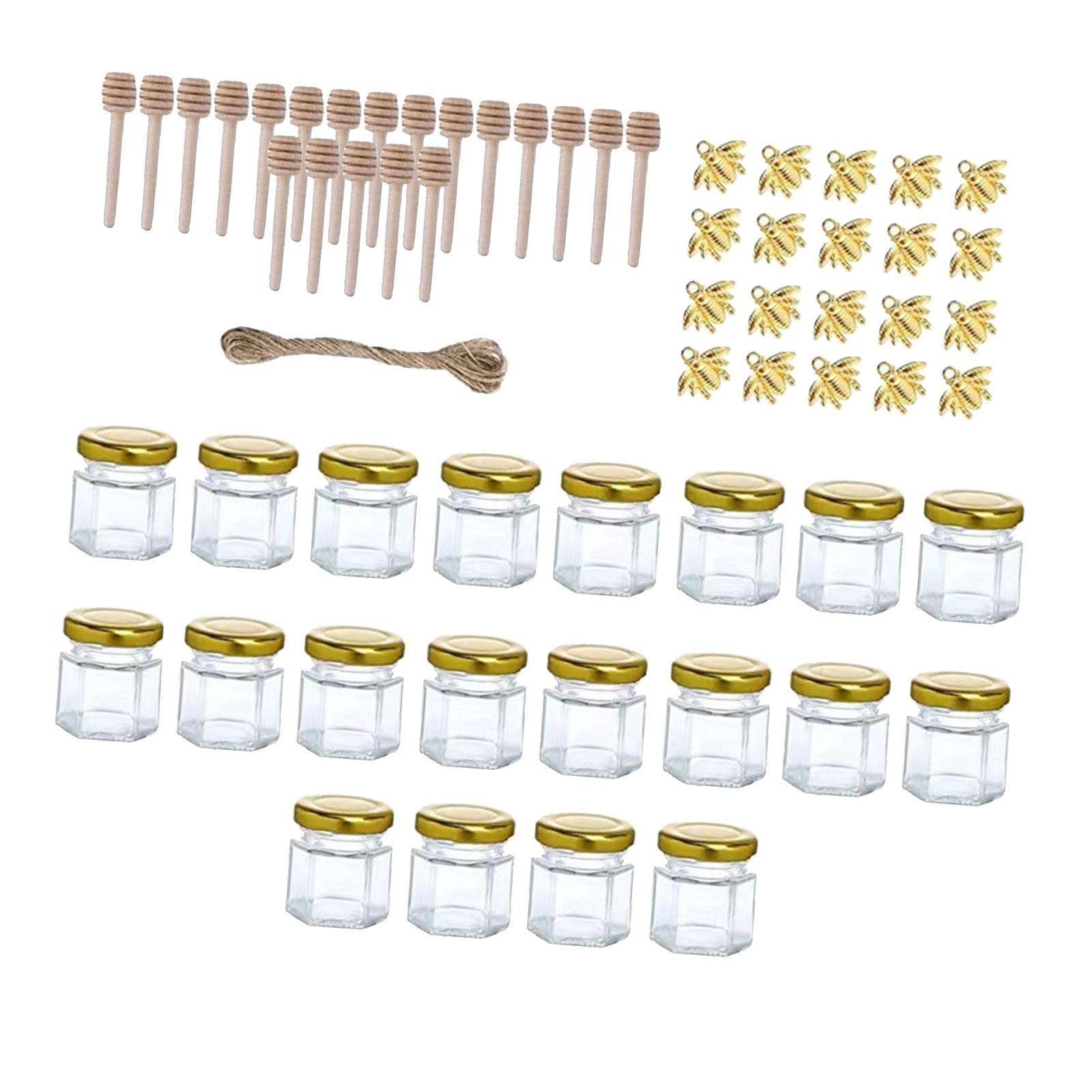 20x Small Glass Jars Screw Lid - огляд і ціна Candle Making Jars With Lids