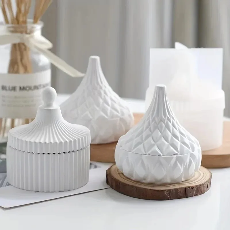 2pcs silicone candle jar mold  - огляд і ціна Candle Making Jars With Lids