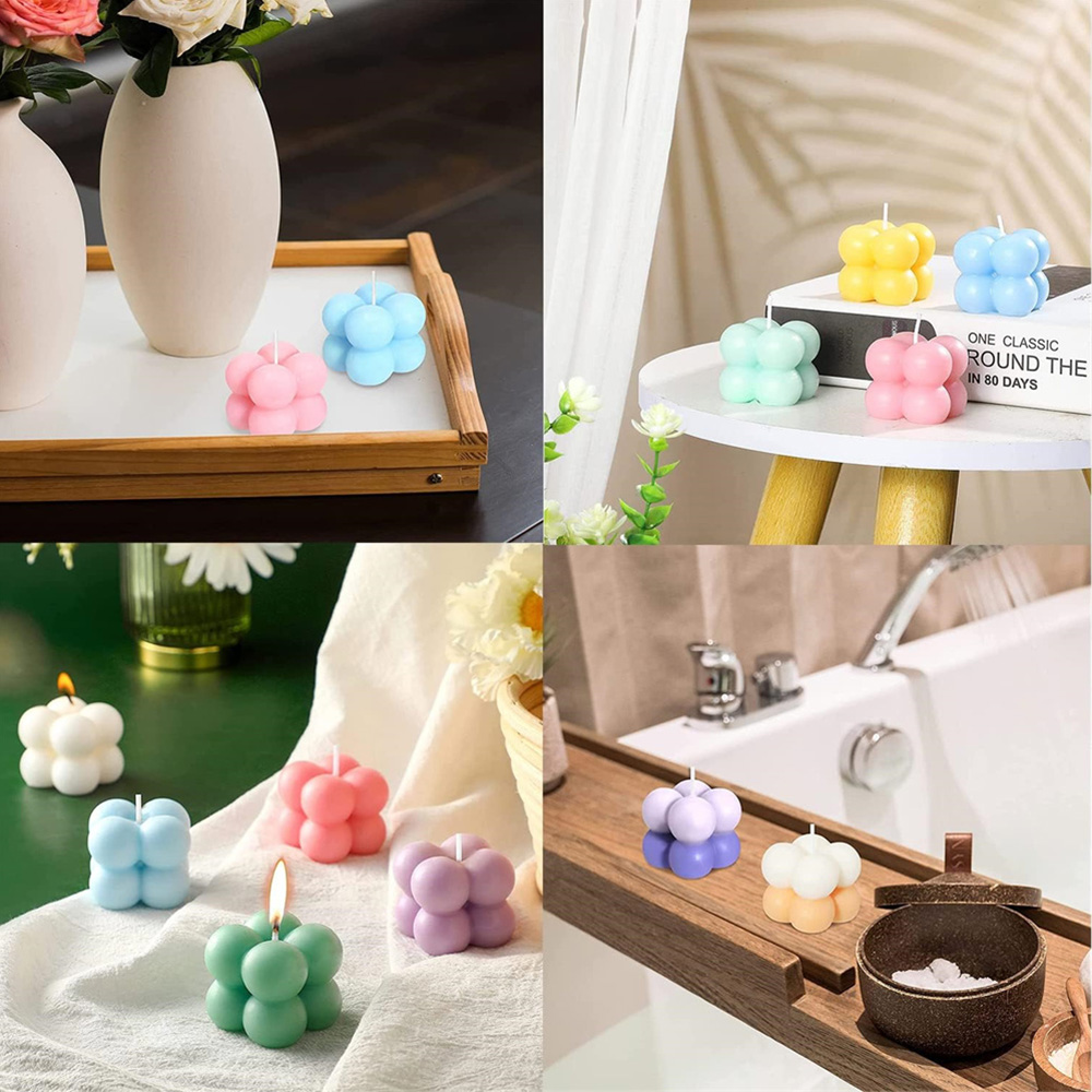 3D Bubble Cube Silicone Candle - огляд і ціна Candle Making Kits