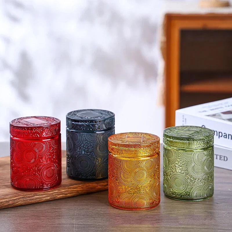 1pc Empty Glass Candle Cup Sto - огляд і ціна Candle Making Jars With Lids