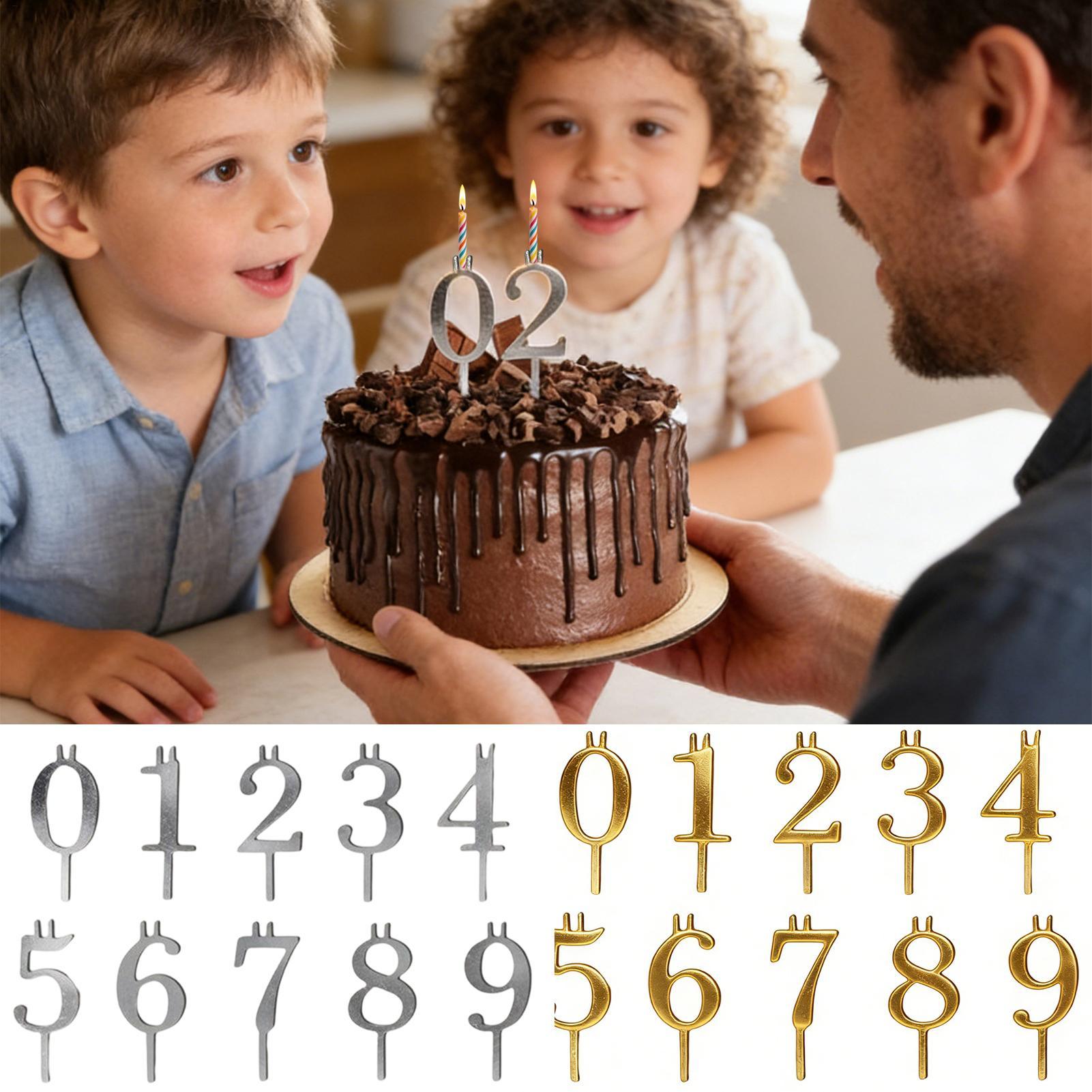10pcs 0-9 Number Cake Toppers  - огляд і ціна Candle Making Tutorial